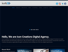 Tablet Screenshot of icon-creations.com